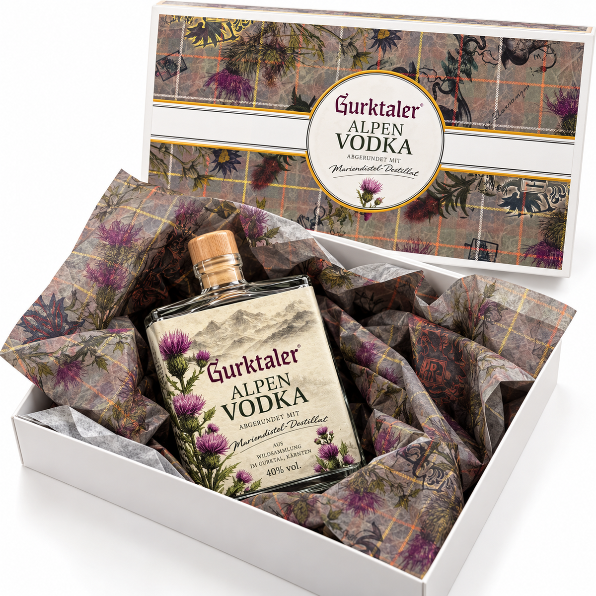 Gurktaler Alpen Vodka mit Mariendistel 0,5l, 40% vol.