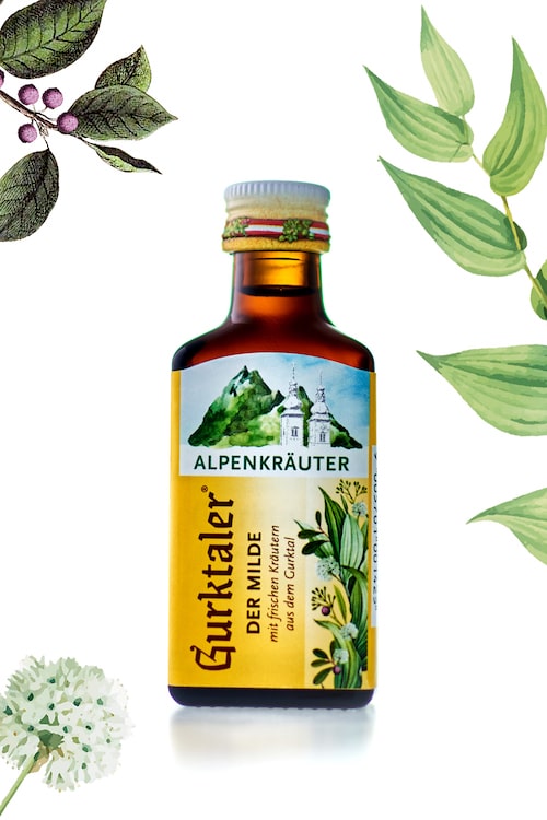 GURKTALER der Milde Alpenkräuter 36 x 0.04l (=1.44l), 27% vol.