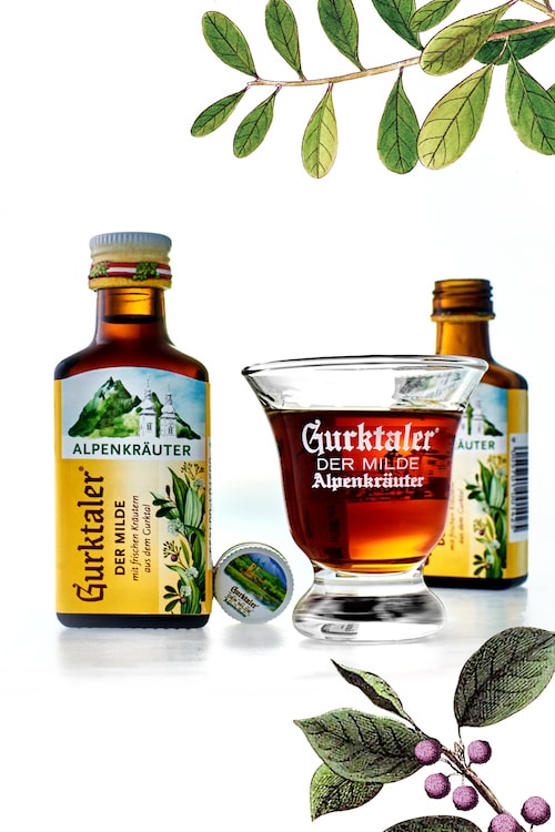 GURKTALER der Milde Alpenkräuter 36 x 0.04l (=1.44l), 27% vol.