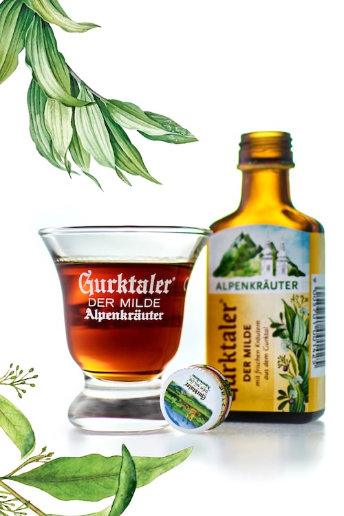 GURKTALER der Milde Alpenkräuter 36 x 0.04l (=1.44l), 27% vol.