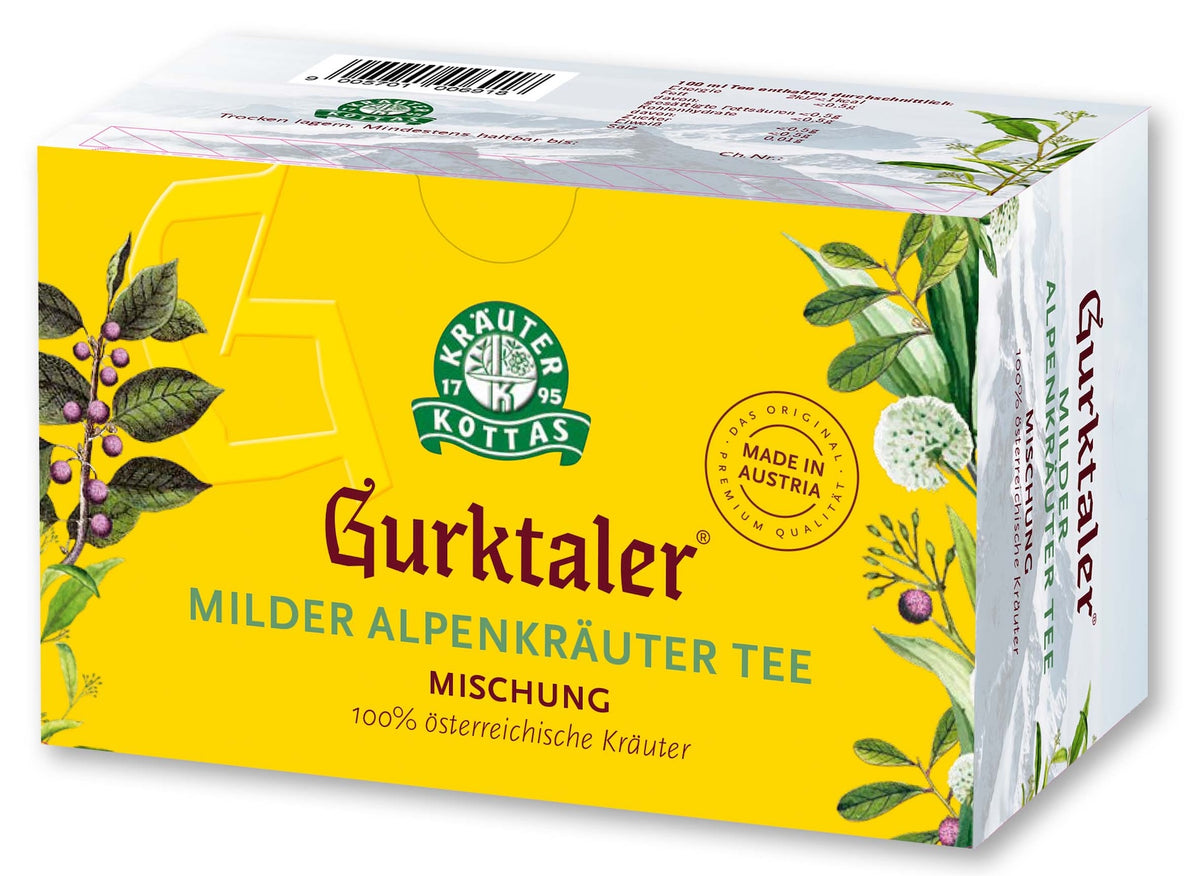 GURKTALER Tee - der milde Alpenkräuter von KOTTAS