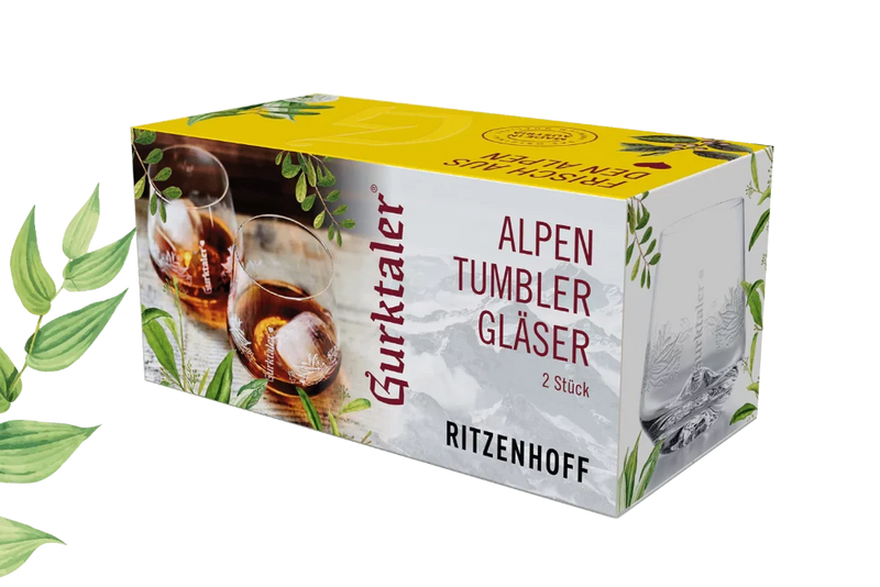 Gurktaler Alpen-Tumbler 2er-Set in Geschenkverpackung