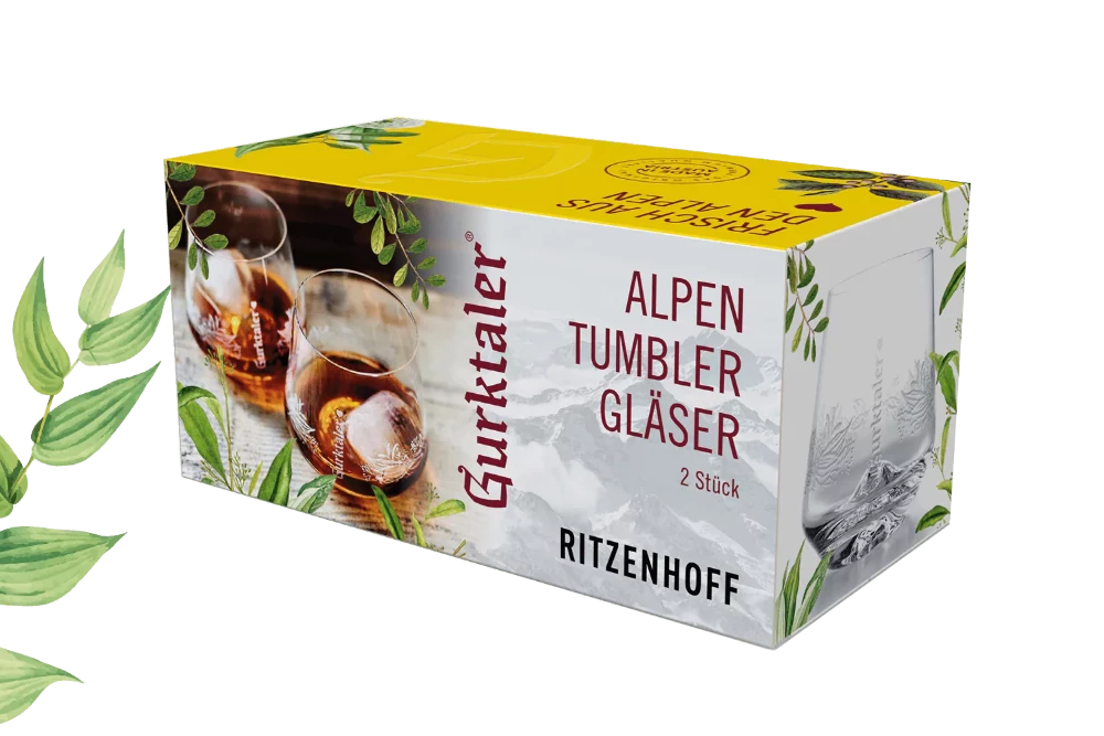 Gurktaler Alpen-Tumbler 6er-Set in Geschenkverpackung